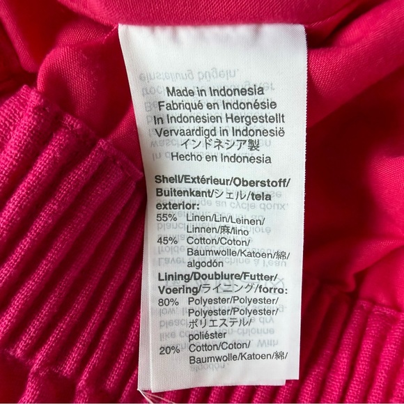 J Crew Skirt Womens 10 Scallop Hem Mini Linen Blend Lined Pockets Preppy NWT - Picture 9 of 10